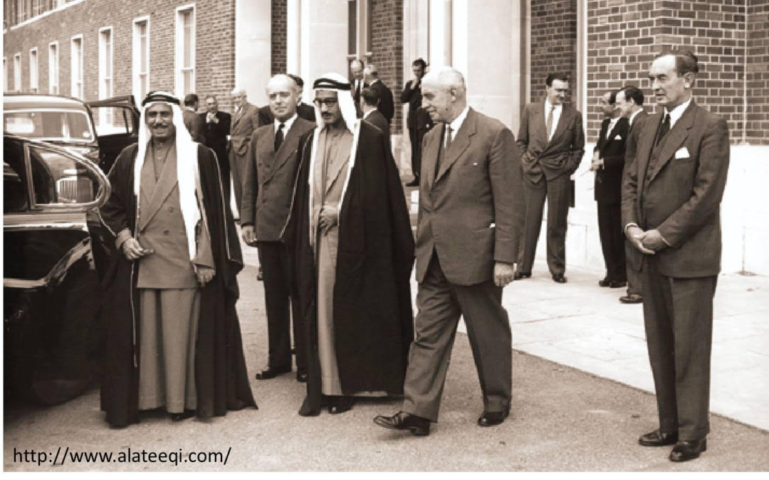 الشيخ صباح السالم وعبدالرحمن العتيقي في لندن‎‎